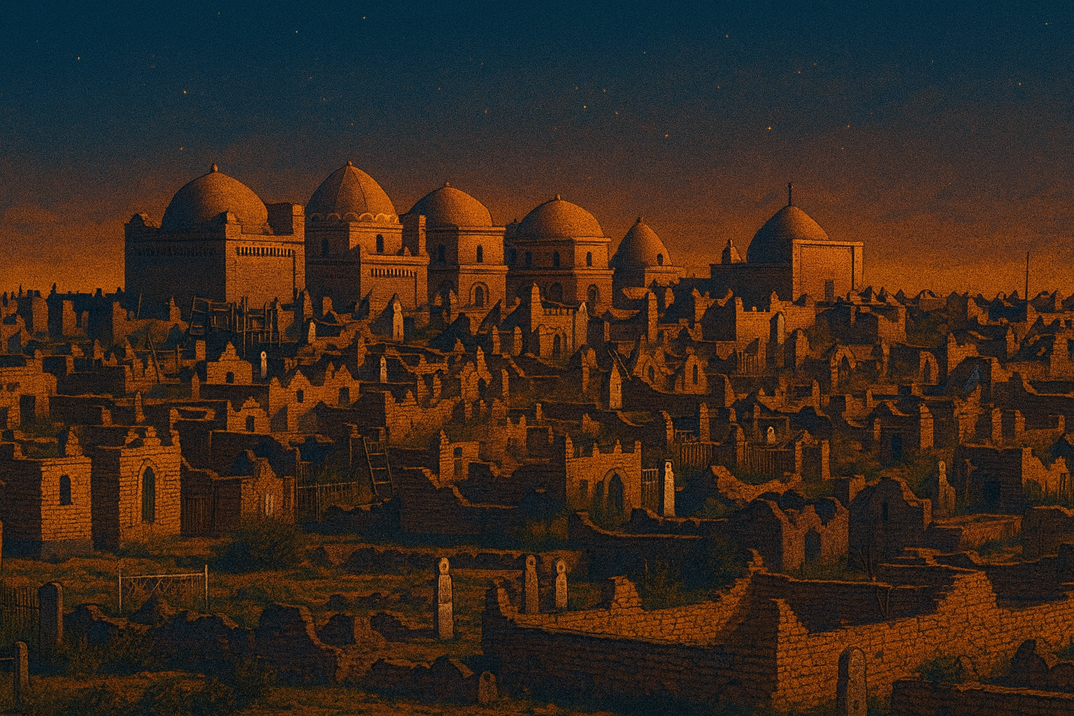 Некрополь Миздахкан недалеко от Нукуса